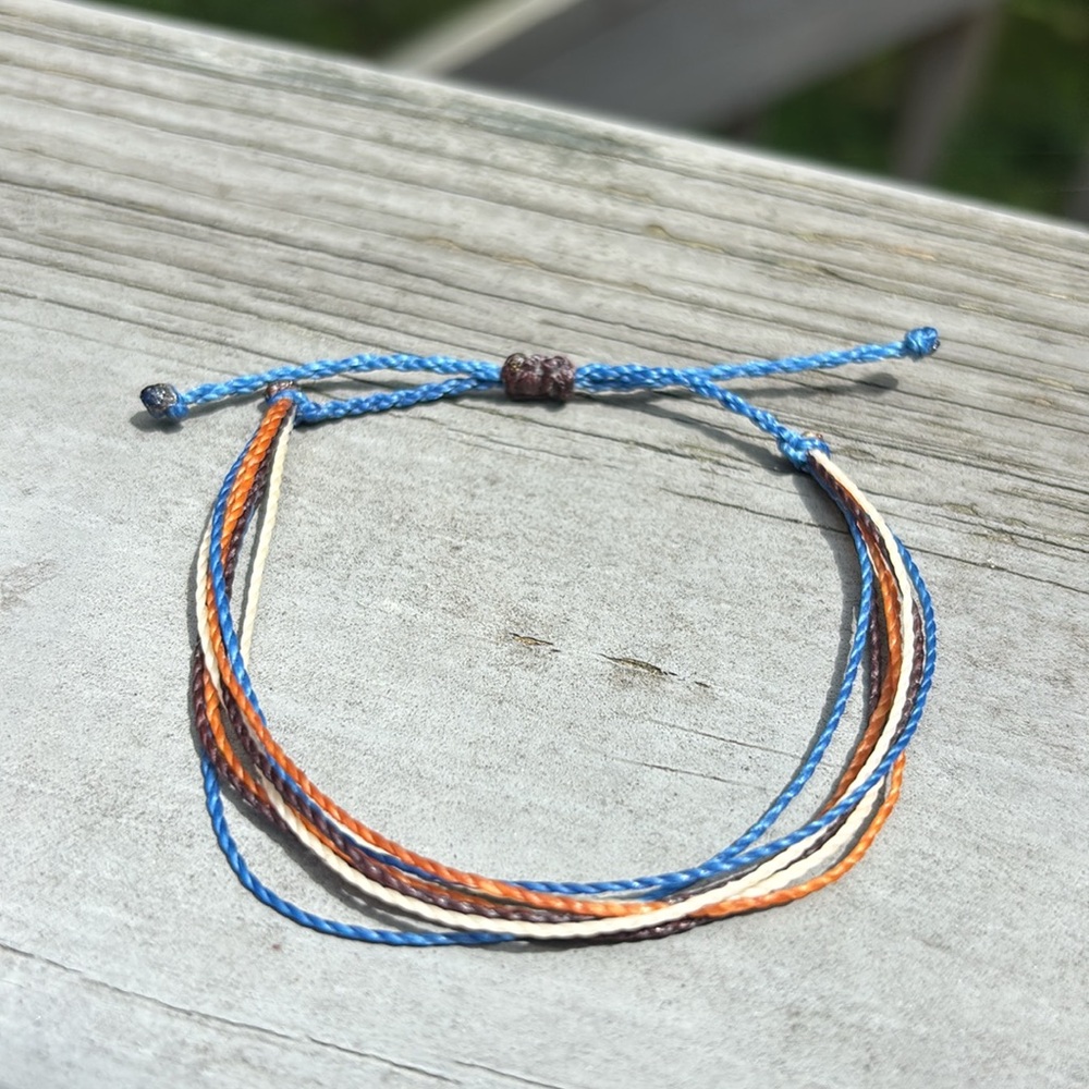 Adjustable Friendship Waxed Cord Waterproof Summer Bracelet in “Bright Angel AZ”